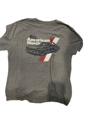 American Muscle Car Gray T-Shirt Mens Large